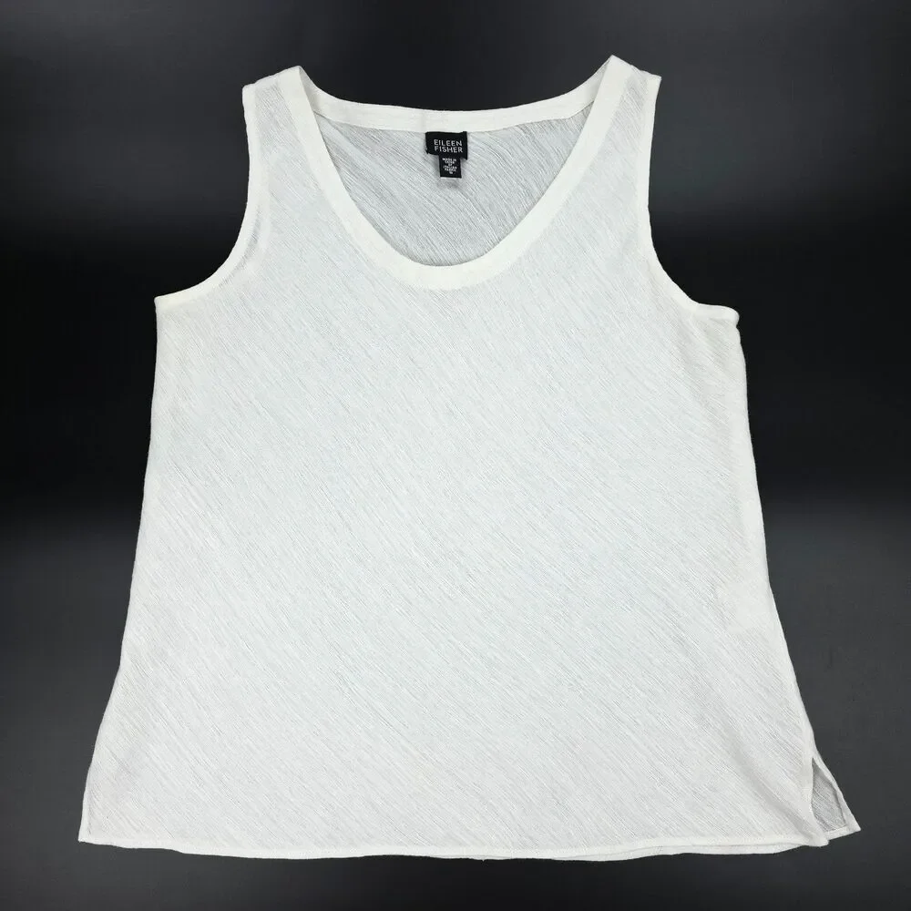 EILEEN FISHER Linen Cotton Tank Maxi Skirt Set Minimal Beachy Lagenlook Resort - Picture 2 of 16